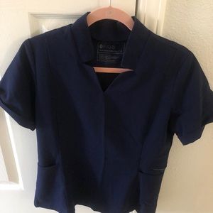 FIGS limited edition style top in Navy Blue